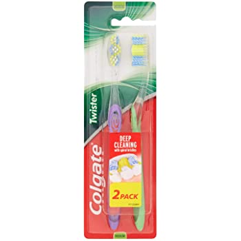 Colgate Twister Fresh Whitening Toothbrush - 2 Pack - Pillsorted