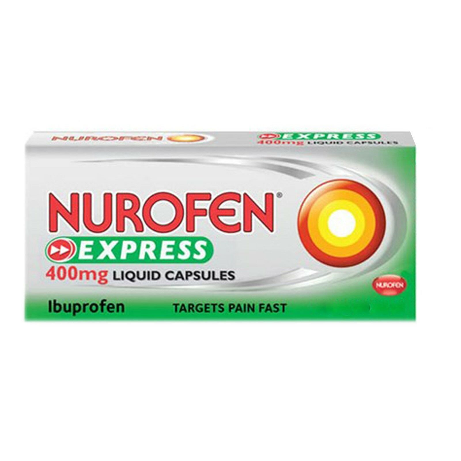 Nurofen Express Max Strength 400mg Liquid 20 Capsules - PillSorted