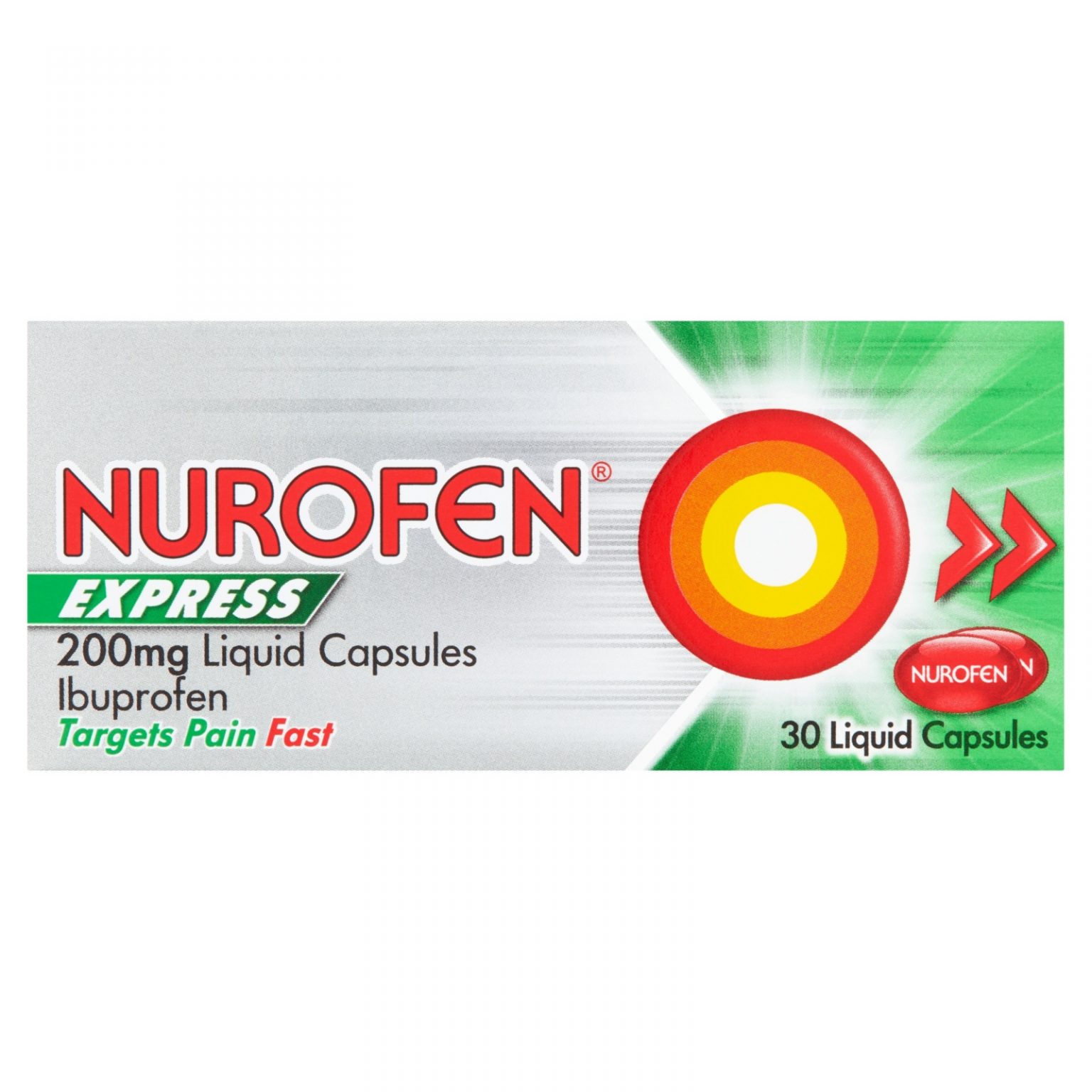 Nurofen Express Max Strength 400mg Liquid 20 Capsules - PillSorted