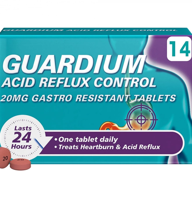 Guardium Acid Reflux Control - 14 Tablets - PillSorted